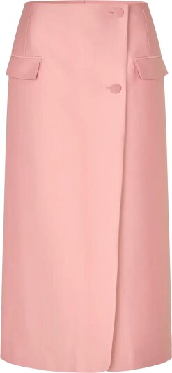 STINE GOYA 2562 Crepon Pencil Midi Skirt Pink M STINE GOYA 2562 Crepon Pencil Midi Skirt Pink M