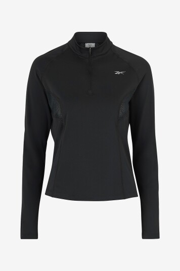Reebok Performance   Løpetopp Running 1/4 Zip   Svart