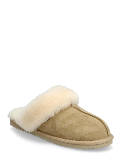 Rosemunde Rhbrisbane Shearling Reversed Slippers - Beige - 36