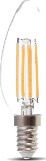 V Tac E14 6W LED kertepære Filament Dimbar : Ikke dimbar Kulør : Varm