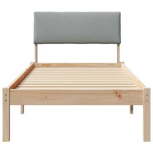 Sengestamme Brun og lys grå 75 x 190 cm Heltre furu