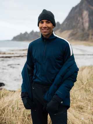 Twentyfour Aurora Half Zip Genser Blå XL