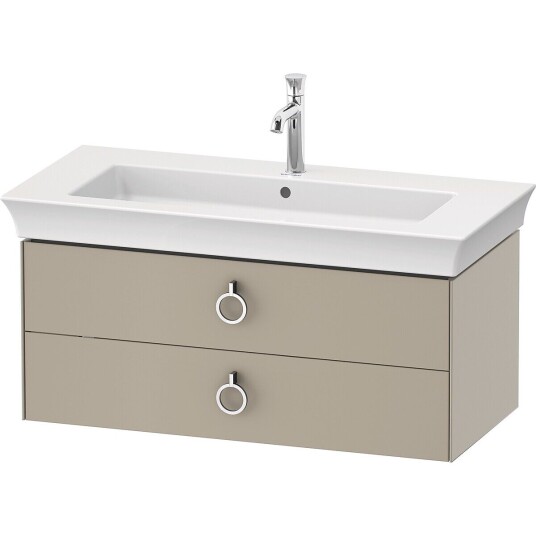Duravit White Tulip Servantskap 2 skuf. 98,4x45,8x41 cm Stengrå Høyglans