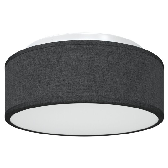  Taklampe Svart 30 X 13.5cm Stoff