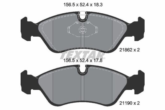 Bremseklosser TEXTAR 2186201