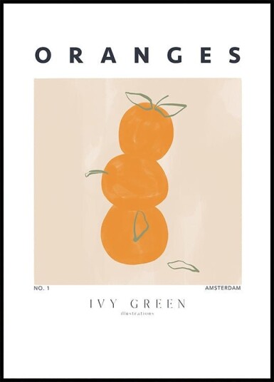 Oranges Poster Plakat / 100x150cm
