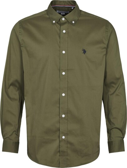 US Polo Assn.  Calypso Flex Shirt Dark Army   Dark Army S