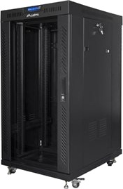 Lanberg Ff01 Series Rack Skap 600 X 800 Flat Pack With Glass Door Lcd