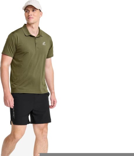 Revolutionrace Stream Polo Shirt Herre Black M Herre Overdeler T skjorter
