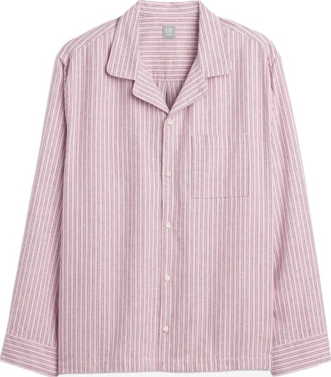 GAP Flannel Long Sleeved Top From The Gap Collection PINK STRIPE XL