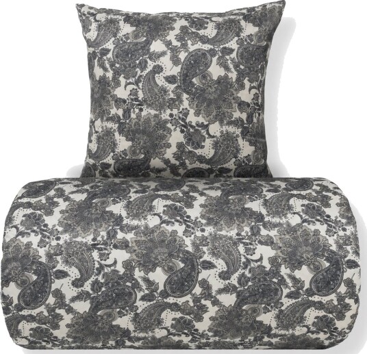 In Style Sengetøy 140x220 cm   Satin   Sandfarget blomstrete design