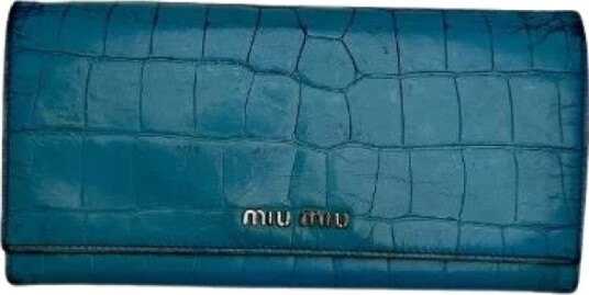 Miu Miu Pre owned Dame Pre owned Blå ONE SIZE, Miu Miu Pre owned Dame Pre owned Blå ONE SIZE,