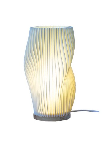 Korall bordlampe Hvit