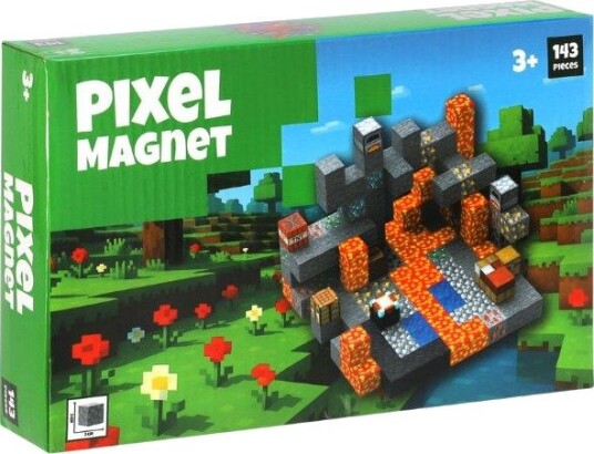 Pixel Magnet Byggesett Med 143 Deler