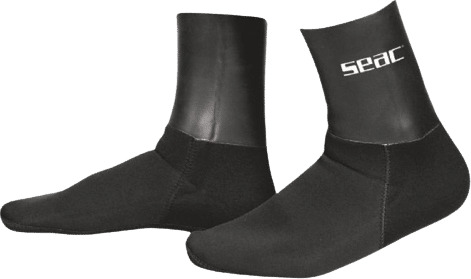 SEAC Anatomic HD neoprensokk 7mm Svart S
