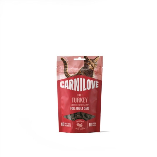 Carnilove Kattemat Soft Snack Kalkun med Kattemynte 50 g