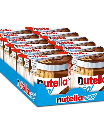 12 stk Nutella & Go med Brødpinner og Sjokolade   Hel Eske