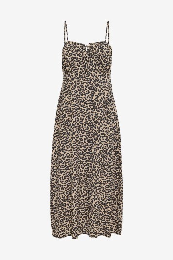 Only Maxikjole onlNelly Life Alexa Midi Dress Beige