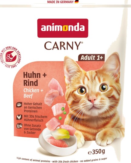 Animonda Carny Tørrfôr Adult + Storfekjøtt Kylling 350 G