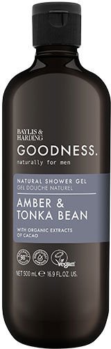 Baylis & Harding Goodness Men Amber Tonka Bean Shower Gel 500 ml Baylis & Harding Goodness Men Amber Tonka Bean Shower Gel 500 ml
