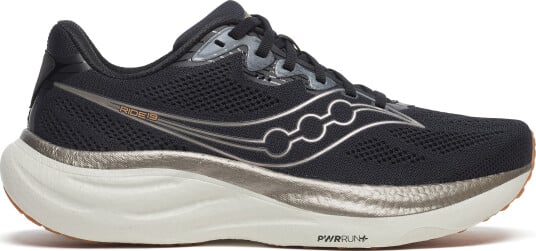 Saucony Men's Ride 19 Black/Pewter 44.5