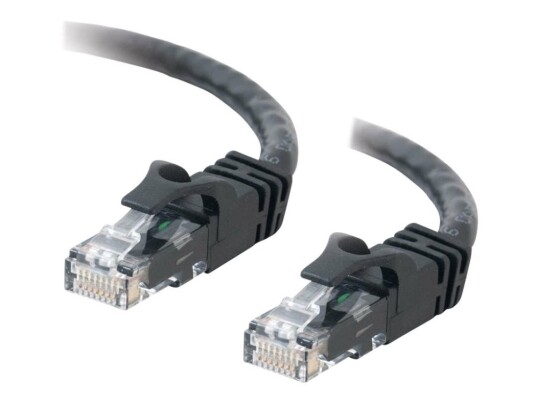 C2g Cat6 Booted Unshielded Utp Network Patch Cable Koblingskabel Rj-45 Hann Til Rj-45 Hann 3 M Utp Cat 6 Formstøpt Uten Hindringer Flertrådet Svart
