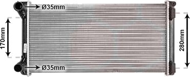VAN WEZEL 17002210 Radiator motorkjøling
