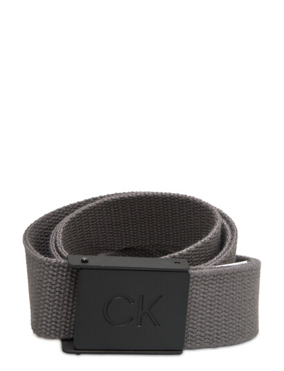 Calvin Klein Golf Ck Monogram Buckle Belt - Grey - ONE SIZE Calvin Klein Golf Ck Monogram Buckle Belt - Grey - ONE SIZE