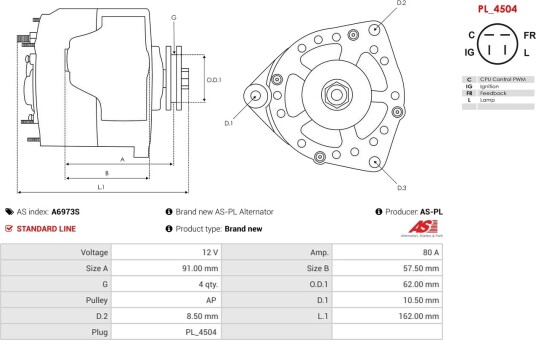 AS PL A6973S Dynamo