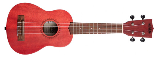 Kala Ka-Mrt-Red-S Adobe Red Watercolor Meranti Soprano Ukulele