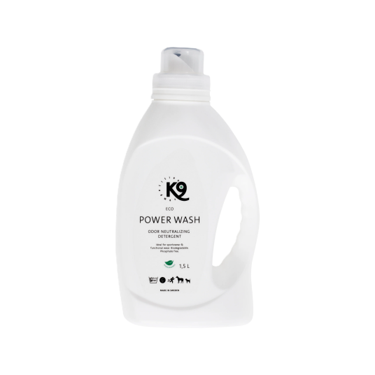 K9 Competition Eco Power Wash Luktfjerningsmiddel Hvit 27 L Hund Helse Og Pels Trimmekniver Og Napping Trolleys