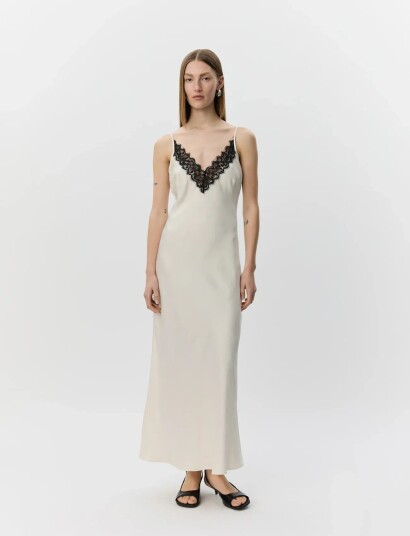 Sofie Schnoor Bettsw Slip Dress   Cream   34