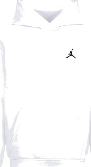 Jordan Hettegenser Brooklyn White Jordan 13 15 år (158 170) Hettegenser Hvit Svart