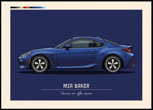 Sport Car Personal 13 Plakat Plakat / 70x100cm