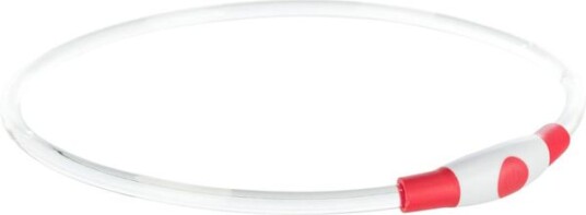 Trixie Flash Lysring Hundehalsbånd Rød 65 cm