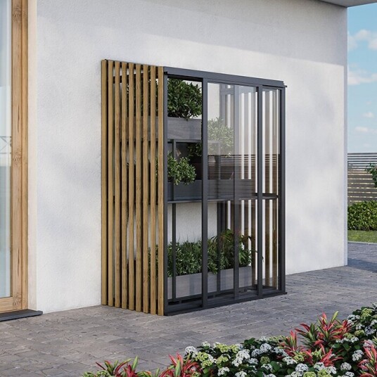 Mini veggdrivhus Accoya Fusion | Aluminium – Begrenset utgave Mini Veggdrivhus