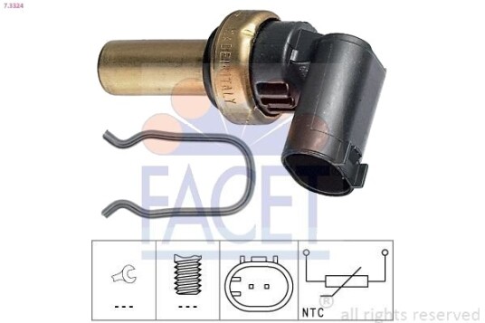 Sensor, motortemperatur FACET 7.3324