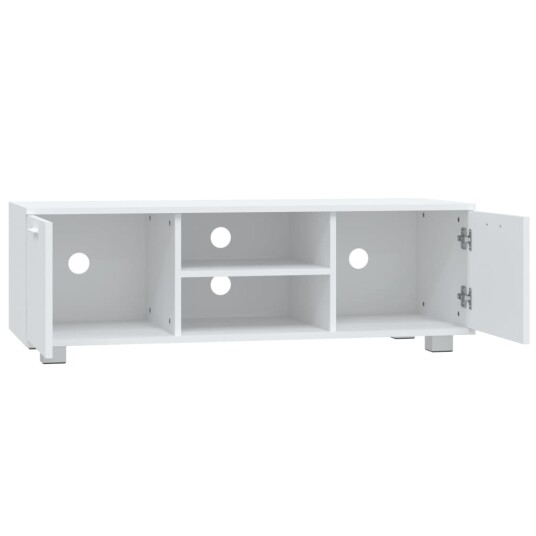 vidaXL TV-benk hvit 120x40,5x35 cm konstruert tre