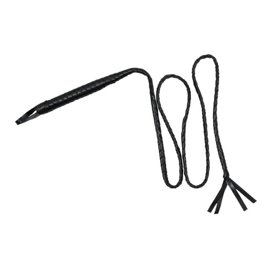 Flettet Svart Pisk 180 cm