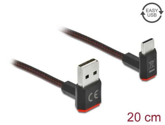 Delock Easy   USB Type C kabel   USB Til Usb c   20 Cm