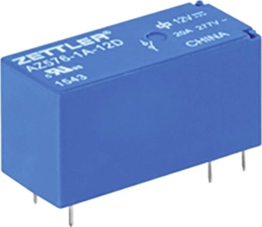 Zettler Electronics Az576 1A 12D Printrelé 12 V/Dc 20 A 1X Sluttekontakt 1 Stk