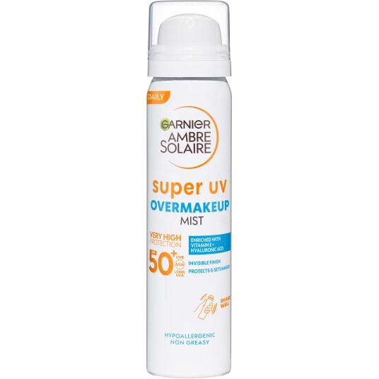 Garnier Ambre Solaire Super UV Over Makeup Mist with Hyaluronic Acid
