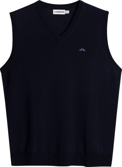 J.Lindeberg Liam Knitted Blå Golfgenser herre JL Navy Large