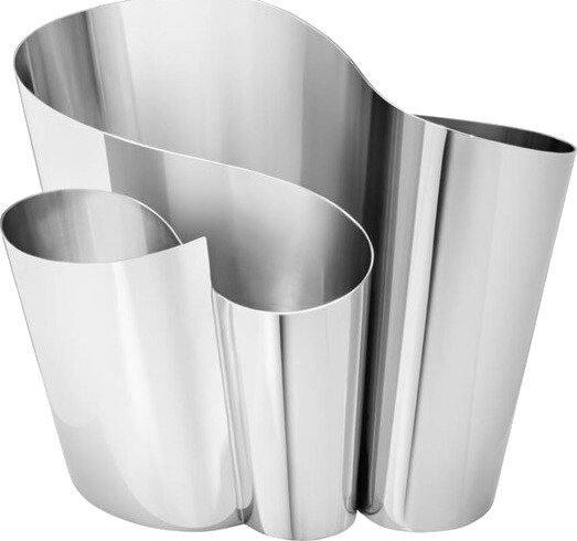 Georg Jensen - Fold vase bred 19,7 cm stål