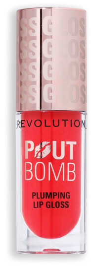 Makeup Revolution Pout Bomb Plumping Gloss Cherry Sheer Red Makeup Revolution Pout Bomb Plumping Gloss Cherry Sheer Red
