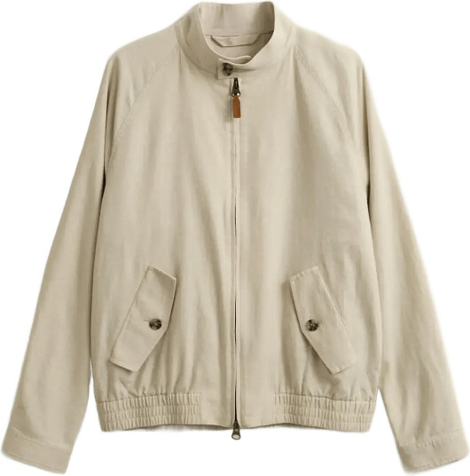 Gant Linen Blend Harrington Jacket Beige XXL
