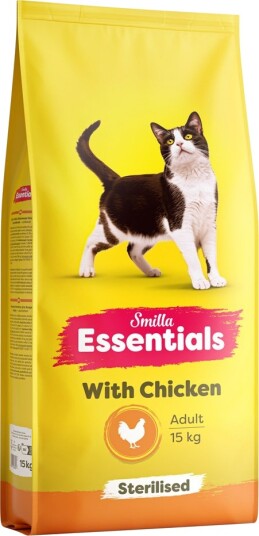 Smilla Tørrfôr Adult Essentials Sterilised Med Kylling 2 X 15 kg
