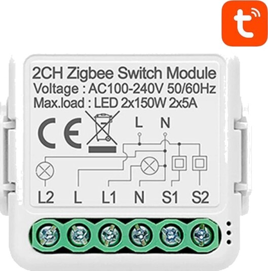 Avatto N-WSM01 Smart Brytermodul (WiFi/Tuya) 1 Kanal