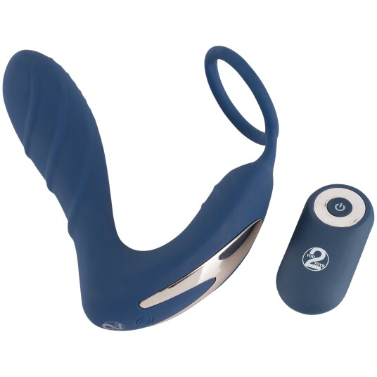 You2Toys Prostatastimulator med Penisring       - Blå