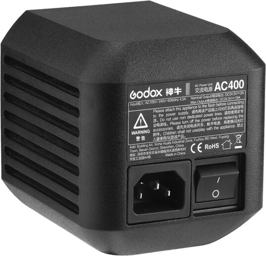 Strømadapter til Studioblits - Godox Witstro AD400PRO